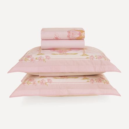 Jogo de Cama Infantil Casal 200 Fios 100% Algodão Amora