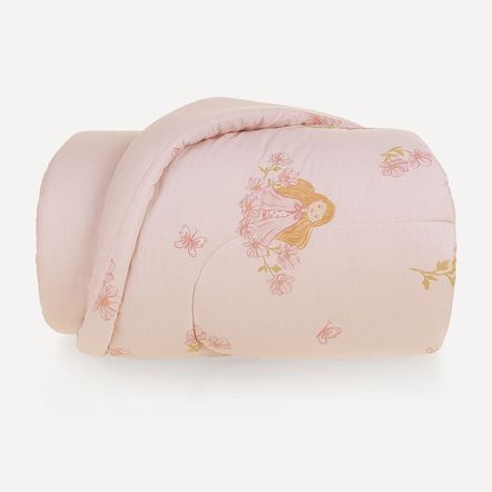 Edredom Infantil Solteiro 200 Fios 100% Algodão Amora