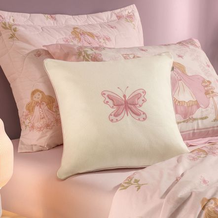 Almofada Infantil 45cm x 45cm 100% Algodão Amora