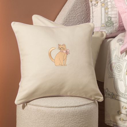 Almofada Infantil 45cm x 45cm 100% Algodão Flory