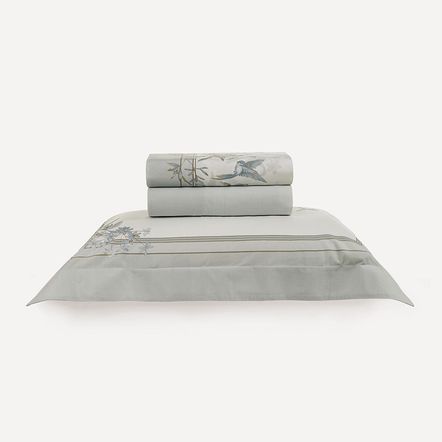 Jogo de Cama Solteiro 200 Fios 100% Algodão Alanis