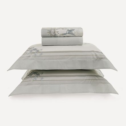 Jogo de Cama King 200 Fios 100% Algodão Alanis