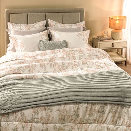 Edredom Casal 200 Fios 100% Algodão Amélia