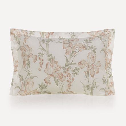 Fronha 2 Peças 200 Fios 100% Algodão Amélia Branco/Rosa