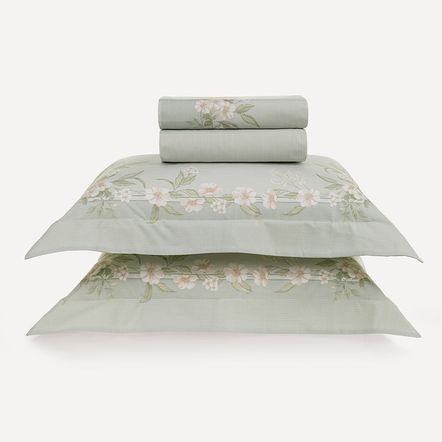 Jogo de Cama Queen 200 Fios 100% Algodão Iasmin