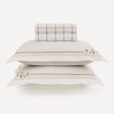 Jogo de Cama Casal 200 Fios 100% Algodão Anabel