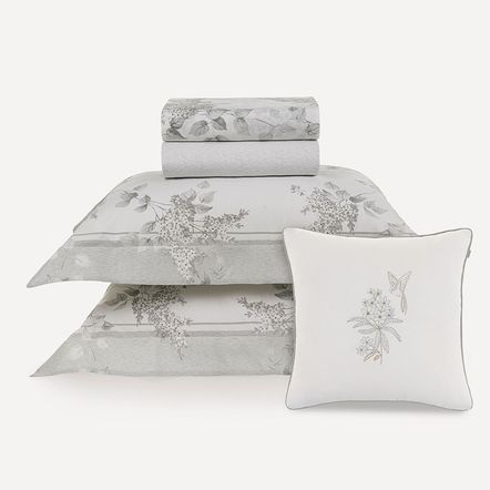 Jogo de Cama King com Capa de Almofada 200 Fios Brenda