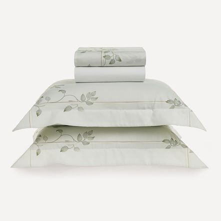 Jogo de Cama King 300 Fios 100% Algodão Benin