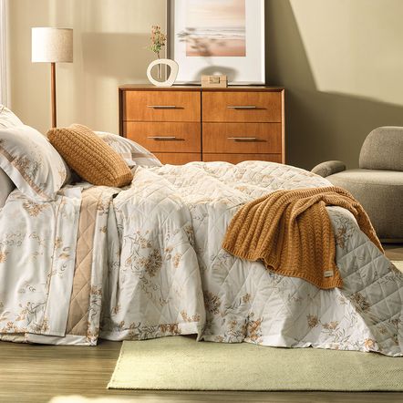 Jogo de Cama King 300 Fios 100% Algodão Dalila