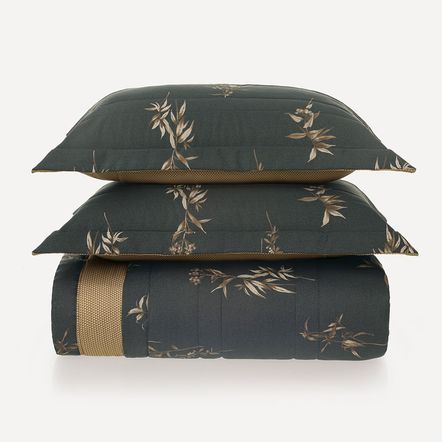 Colcha King com 2 Porta-travesseiros 300 Fios 100% Algodão Ávila