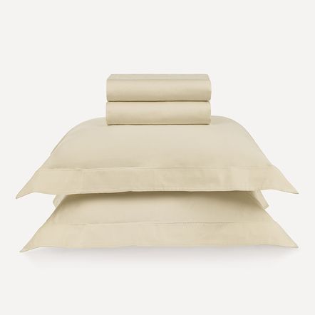 Jogo de Cama King 300 Fios 100% Algodão Dallas Pérola