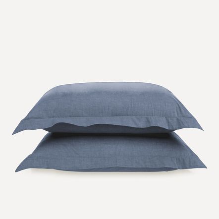 Fronha 2 Peças 100% Algodão Tesso Marinho