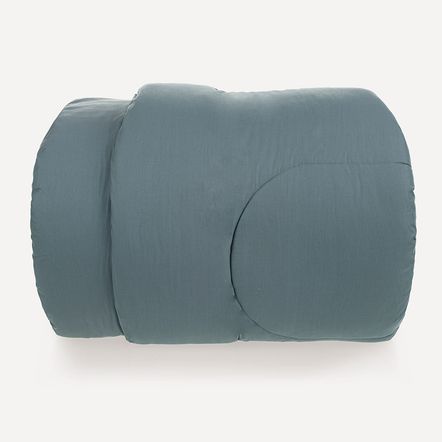 Edredom Solteiro 200 Fios 100% Algodão Tom Anoitecer Azul