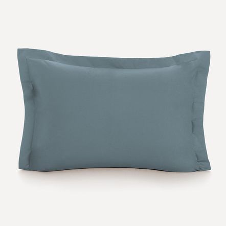 Porta Travesseiro Avulso 200 Fios 100% Algodão Tom Anoitecer Azul