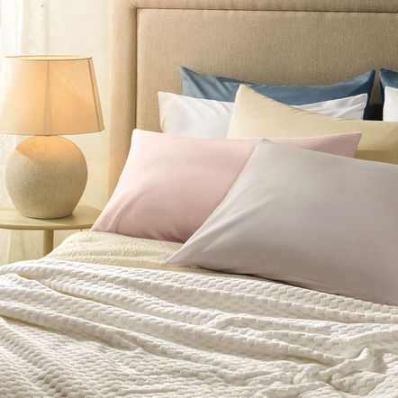 Lençol Solteiro com Elástico e Fronha 100% Algodão Matiza Azul Porcelana