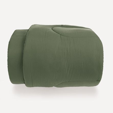 Edredom Casal 200 Fios 100% Algodão Tom Verde Campo