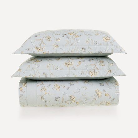 Colcha King com 2 Porta-travesseiros 100% Algodão Giana