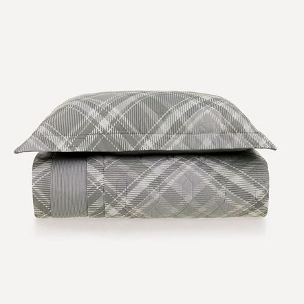 Colcha Solteiro com 2 Porta-travesseiros 100% Algodão Saulo