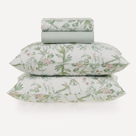 Jogo de Cama Queen 100% Algodão Naila