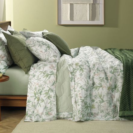 Edredom Solteiro 100% Algodão Naila