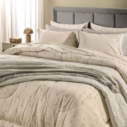 Jogo de Cama Casal 200 Fios 100% Algodão Dandara