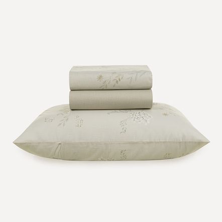 Jogo de Cama Solteiro 100% Algodão Sophia