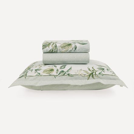 Jogo de Cama Solteiro 200 Fios 100% Algodão Cedro