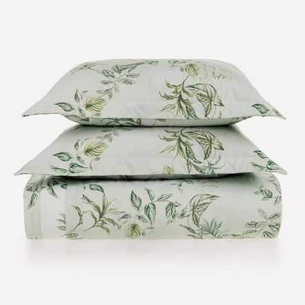 Colcha Queen com 2 Porta-travesseiros 200 Fios 100% Algodão Cedro