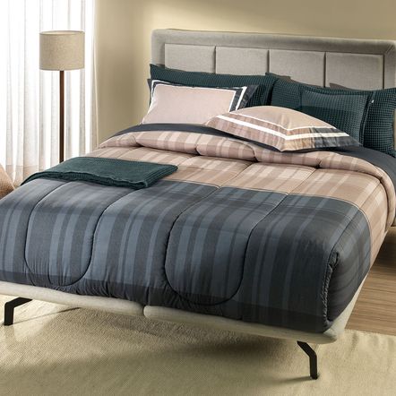 Jogo de Cama Solteiro 200 Fios 100% Algodão Vitor