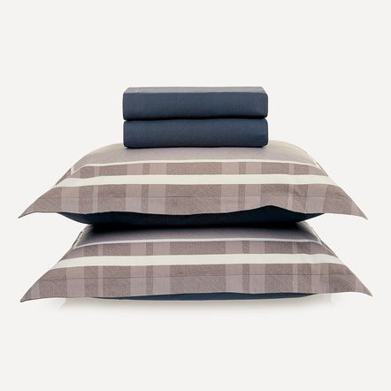 Jogo de Cama King 200 Fios 100% Algodão Vitor