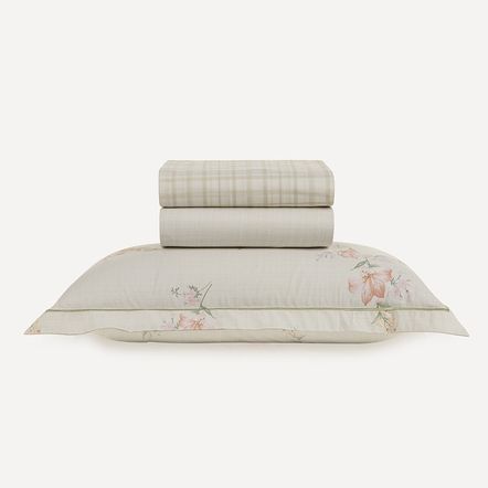 Jogo de Cama Solteiro 200 Fios 100% Algodão Tarsila