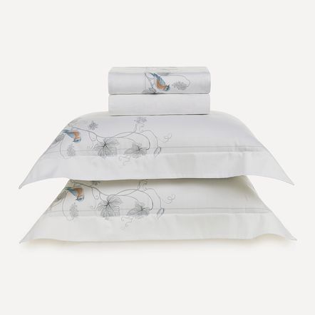 Jogo de Cama Casal 300 Fios 100% Algodão Videira