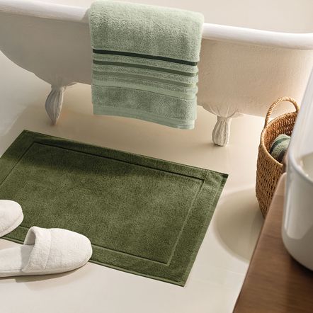 Toalha de Piso 100% Algodão Juliet Bege Rosê