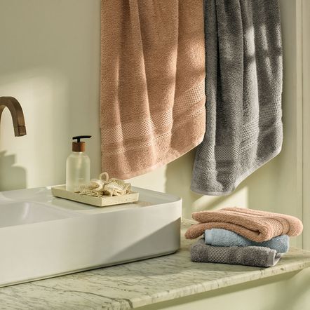 Toalha de Banho 100% Algodão Yves Azul Pérola