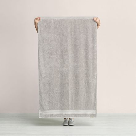 Jogo de Banho Gigante 5 Peças 100% Algodão Magna Branco/Platina